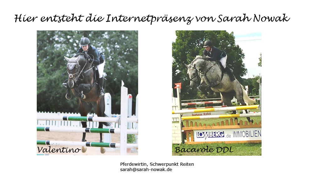 Sarah Nowak - Pferdewirtin